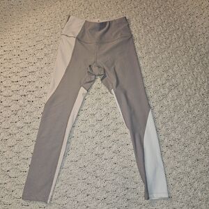 Apana Womens Active Leggings in Taupe and White